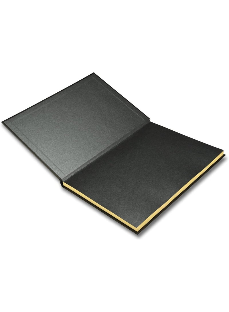 FIS Hard Cover Notebook, Glued Binding, A4 Size(210x297mm), 96 Sheets, 192 Pages, Pastel Cream Color Paper with 8mm Single Ruled, Packet of 5 Pieces, Black Cover Design-FSNBA4SL96PCR - Image 4